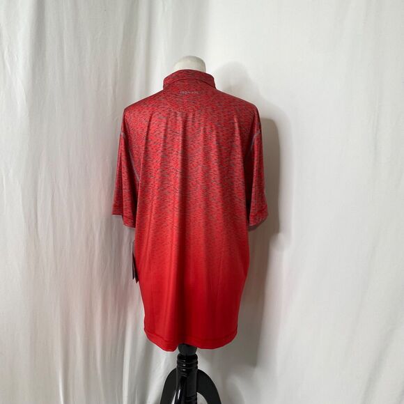Men’s Large Polo Shirt Iron Joc G & V Red Short Sleeve Athletic - Picture 4 of 14